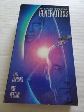 Star Trek: Generations - VHS Tape - 1994 with Patrick Steward & William Shatner